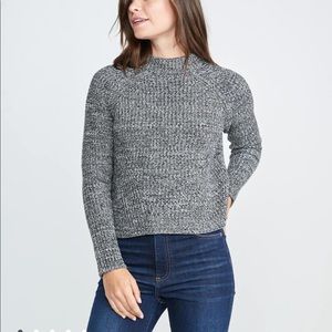 Cleo mock neck sweater in gray